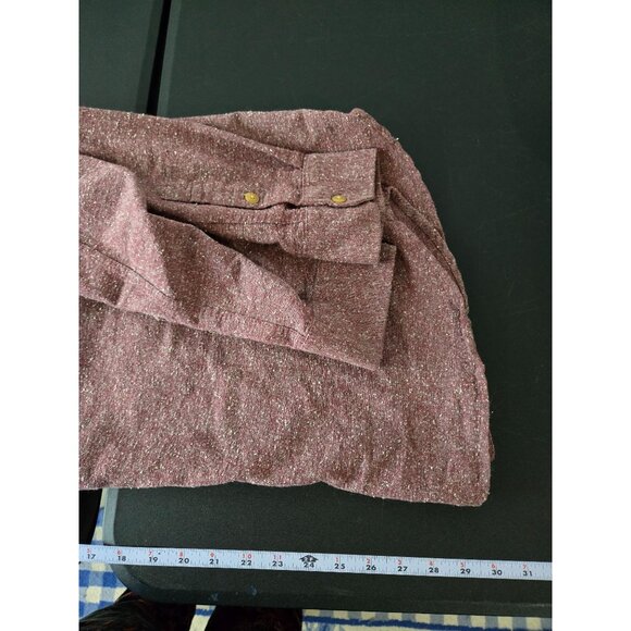 Volcom Mens Maroon Marls Long Sleeve Button Shirt Size XL Fall Winter Casual - Picture 9 of 13